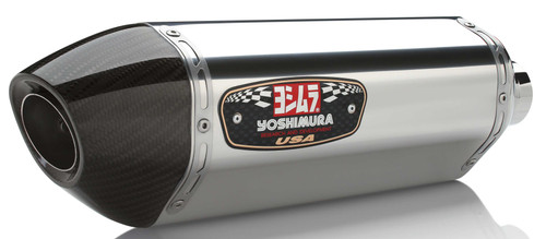 Yoshimura 1121205 Yoshimura Exhaust Street R-77 Slip-On Ss-Ss-Cf Dual 1121205