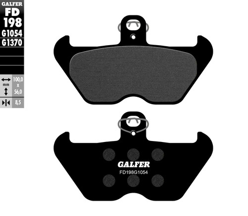 GALFER FD198G1054 Galfer Brake Pads Semi Metallic Fd198G1054 Fd198G1054