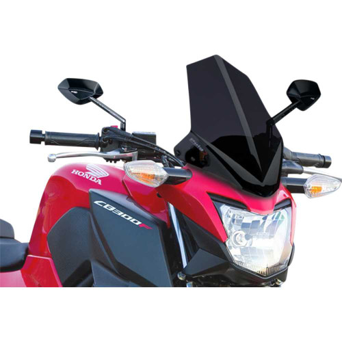 PUIG HI-TECH PARTS 7655F Puig Hi-Tech Parts New Generation Windscreen - 11-5/8" - Dark Smoke - Cb300F 7655F