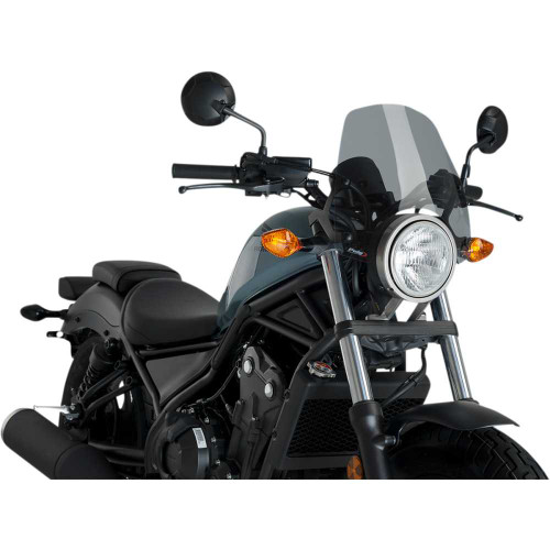 PUIG HI-TECH PARTS 3829H Puig Hi-Tech Parts New Generation Windscreen - Smoke - Rebel 3829H