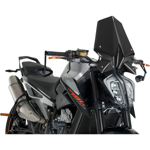 Puig Hi-Tech Parts New Generation Windscreen - 16-1/4" - Black - Ktm 9668N