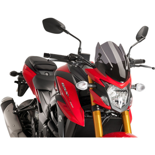Puig Hi-Tech Parts New Generation Windscreen - 13" - Dark Smoke - Gsxs750 9435F