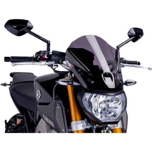 Puig Hi-Tech Parts New Generation Windscreen - 13-3/4" - Dark Smoke - Mt09 6861F
