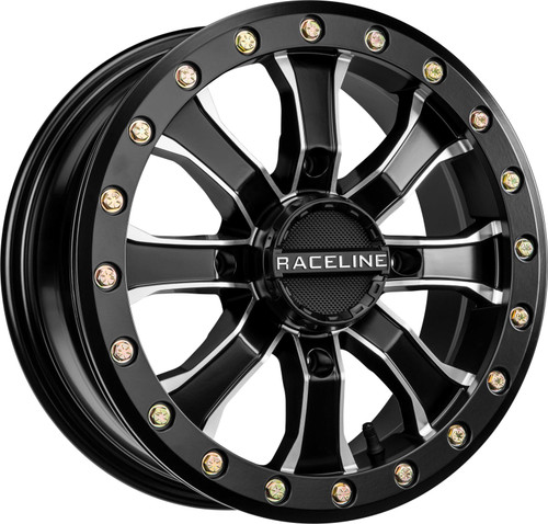 Raceline A71MB-56056-51 Raceline Mamba Bdlk Wheel 15X6 4/156 5+1 (+40Mm) Blk/Machined A71Mb-56056-51