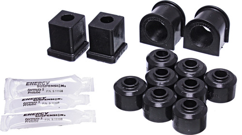 Energy Susp. Sway Bar Bush Kit Front/Rear Black Pol 70.7002G