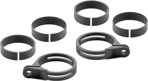 Rizoma Front Turn Signal Fork Mount Kit Black Fr244B