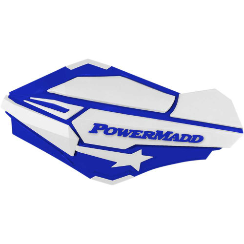 POWERMADD 34421 Powermadd Handguards - Blue/White 34421