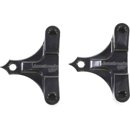 ACCUTRONIX TFS49NF7/8B Accutronix Hot Legs/Bagger Legs Fender Spacers - Black - 0.875" Spacer - For 5-1/2" Width Fender Tfs49-Nf7/8B