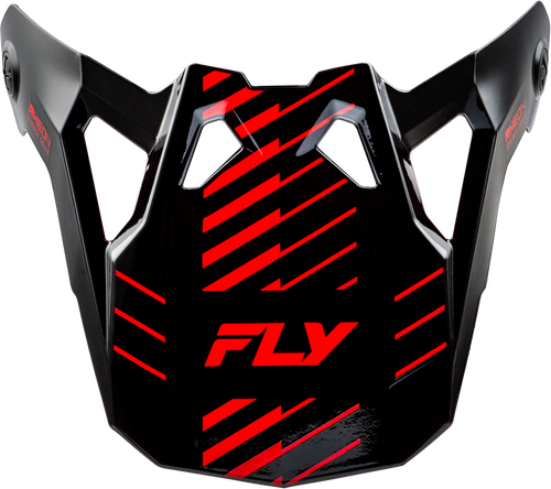 Fly Racing 73-0059 Fly Racing Formula Cp Slice Visor Grey/Red/Black M-2X 73-0059