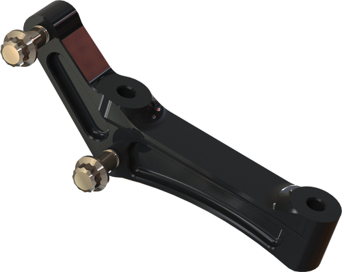 Hawg Halters Inc FBRMAB-108 Hawg Halters Inc Radial Mount Adapt Bracket Univ Rh/Lh Black Fbrmab-108