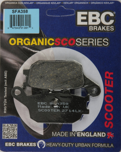 Ebc Brake Pads Sfa358 Organic Sfa358