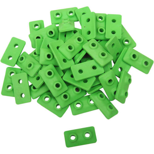 FAST-TRAC 51248 Fast-Trac Extra Large Backer Plates - Green - Twin - 48 Pack 512-48