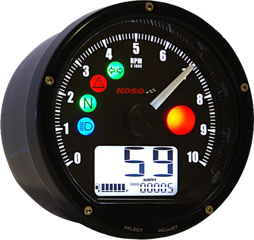 Koso T & T Multi Function Meter (Black) Ba035K00
