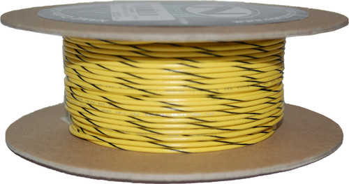 Namz Custom Cycle 100' Spool 20-Gauge Wire (Yellow/Black Stripe) Nwr-40-100-20 Namz Custom Cycle 100' Spool 20-Gauge Wire (Yellow/Black Stripe) Nwr-40-100-20