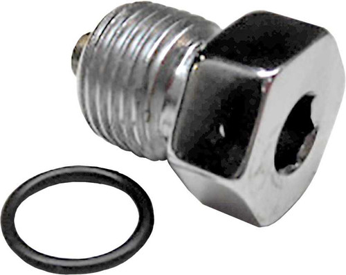 Colony Machine 2807-1 Colony Machine Trans Drain Plug Chr Oversize Big Twin 00-Up 9/16-18 Thread 2807-1