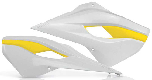 ACERBIS 2393411070 Acerbis Radiator Shrouds White/Yellow 2393411070