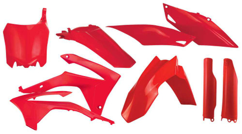 ACERBIS 2314410227 Acerbis Full Plastic Kit Red 2314410227