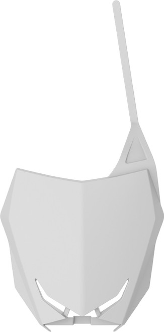 Polisport Front Number Plate White 8666100002