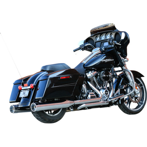 S&S Cycle El Dorado Dual Exhaust System - Chrome - Chrome Tracer 550-0851A