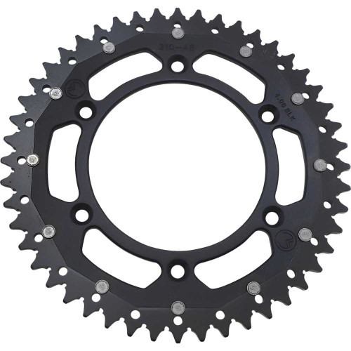 MOOSE RACING 12102104810X Moose Racing Dual Sprocket - Black - 48 Tooth 1210-210-48-10X