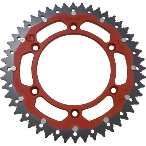 MOOSE RACING 12102104813X Moose Racing Dual Sprocket - Red - 48 Tooth 1210-210-48-13X