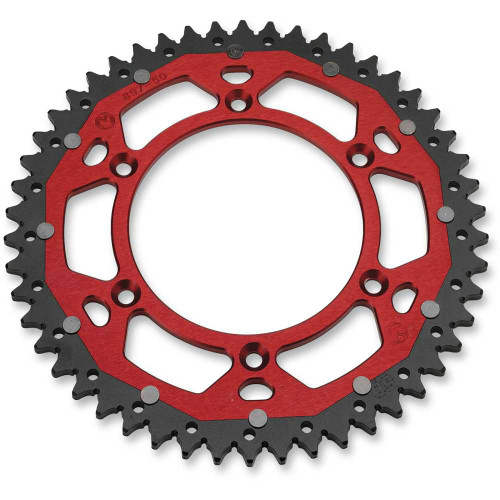 MOOSE RACING 12102105013X Moose Racing Dual Sprocket - Red - 50 Tooth 1210-210-50-13X