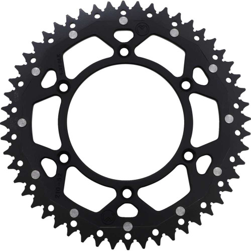 MOOSE RACING 12102105210X Moose Racing Dual Sprocket - Black - 52 Tooth 1210-210-52-10X