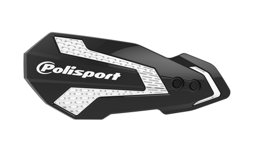 Polisport Mx Flow Handguards Black/White 8308200013 Polisport Mx Flow Handguards Black/White 8308200013