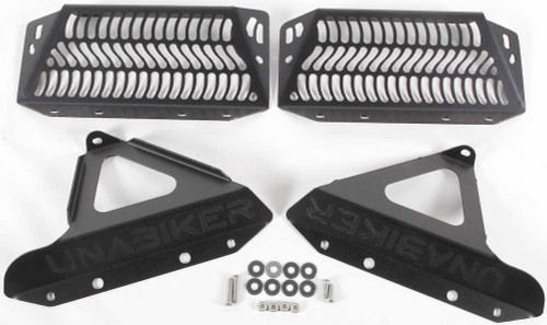 Unabiker YYZ123-K Unabiker Radiator Guard (Black) Yyz123-K