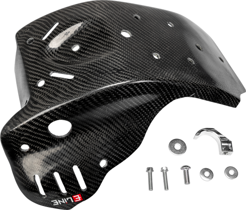 E-Line Accessories MSP2316W E-Line Accessories Carbon Fiber Skid Plates Hus/Ktm Msp2316W