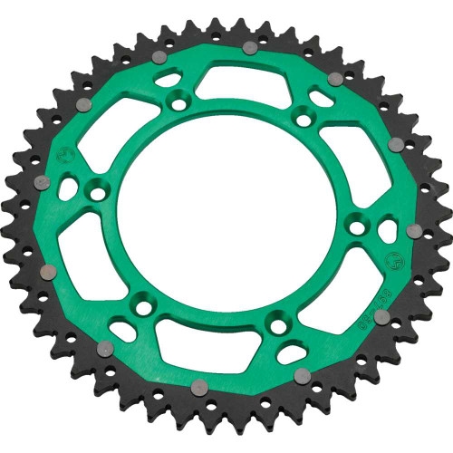 MOOSE RACING 12104605015X Moose Racing Dual Sprocket - Green - 50 Tooth 1210-460-50-15X