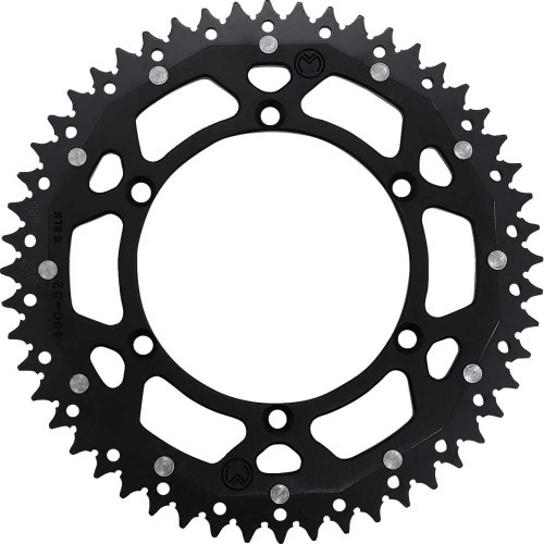 MOOSE RACING 12104605210X Moose Racing Dual Sprocket - Black - 52 Tooth 1210-460-52-10X