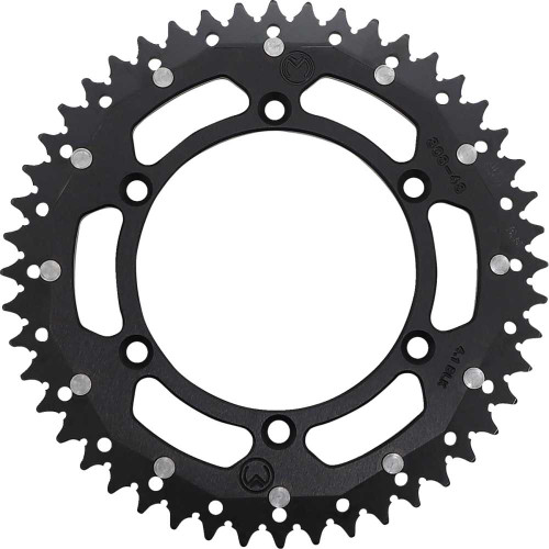 MOOSE RACING 12108084810X Moose Racing Dual Sprocket - Black - 48 Tooth 1210-808-48-10X