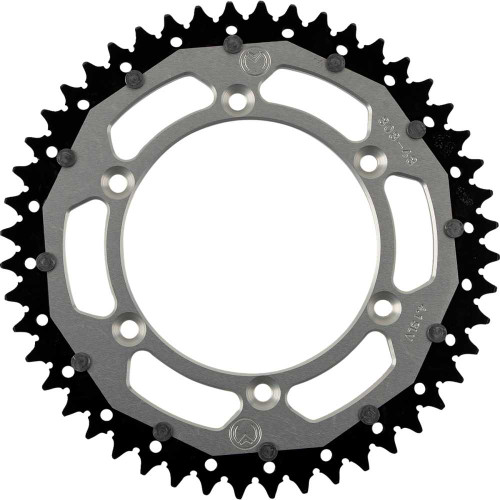 MOOSE RACING 12108084811X Moose Racing Dual Sprocket - Silver - 48 Tooth 1210-808-48-11X