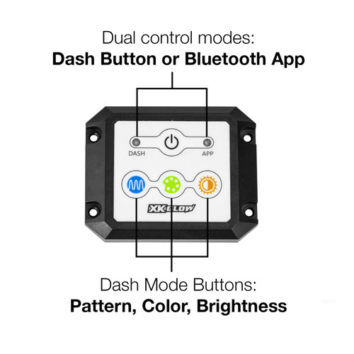 Xk Glow Xkchrome Dual Mode Dash Contrl Xk-Chrome-Dm-Kit