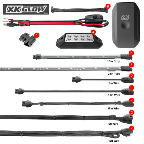 Xk Glow Led Underglow Standard Kit Pol Xk-Sling-Sta Xk Glow Led Underglow Standard Kit Pol Xk-Sling-Sta