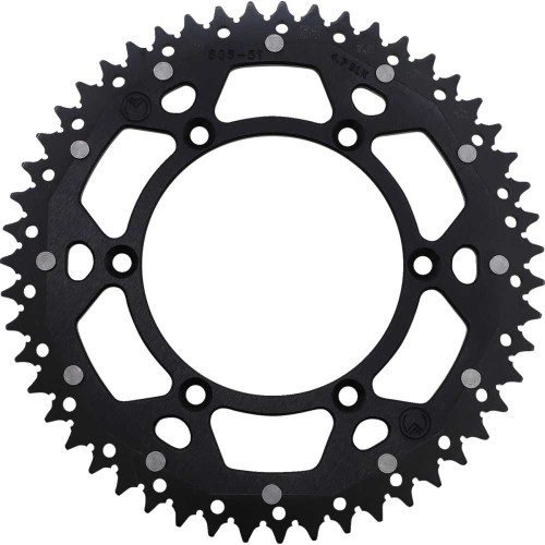 MOOSE RACING 12108085110X Moose Racing Dual Sprocket - Black - 51 Tooth 1210-808-51-10X