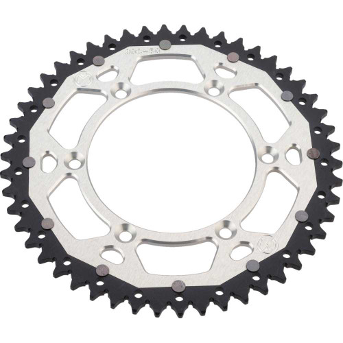 MOOSE RACING 12108224911X Moose Racing Dual Sprocket - Silver - 49 Tooth 1210-822-49-11X