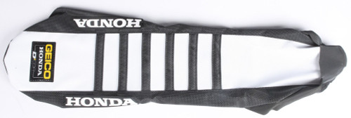 D-Cor Seat Cover Geico Replica Black/White W/Ribs 30-10-453 D-Cor Seat Cover Geico Replica Black/White W/Ribs 30-10-453