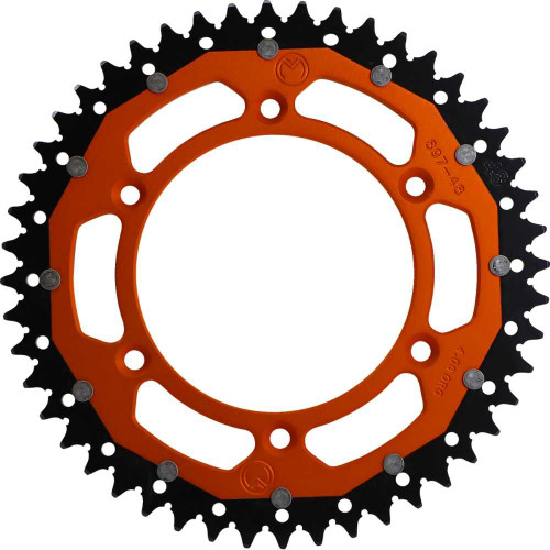 MOOSE RACING 12108974814X Moose Racing Dual Sprocket - Orange - 48 Tooth 1210-897-48-14X