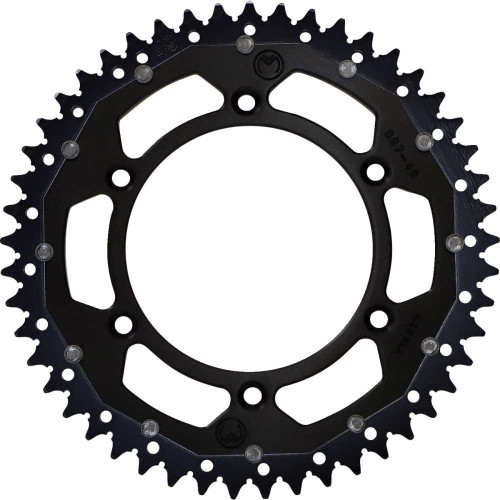 MOOSE RACING 12108974910X Moose Racing Dual Sprocket - Black - 49 Tooth 1210-897-49-10X