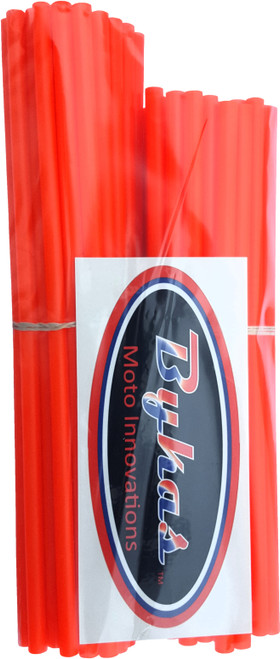 Bykas Spoke Wraps Neon Orange 72/Pk 21"/19" Sn-O