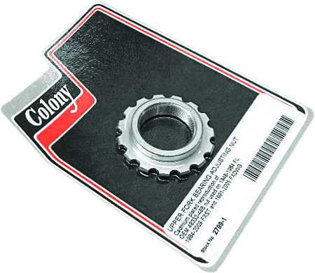 Colony Machine 2799-1 Colony Machine Upper Fork Bearing Adj Kit Fxst 84-09 Fxdwg 91-05 2799-1