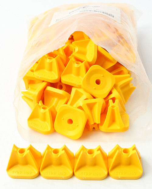 Stud Boy Super-Lite Pro Series Single Backers .75" 84/Pk Yellow 2513-P8-Yel