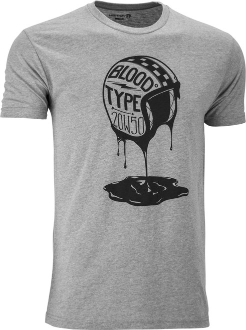 Highway 21 #6331 489-1926~5 Highway 21 Blood Type Tee Heather Xl #6331 489-1926~5