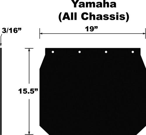Pdp SF-YAMPB Pdp Snowflap Yamaha All Models 98-16 Sf-Yampb