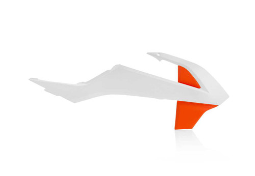 ACERBIS 2449705412 Acerbis Radiator Shroud White/Orange 2449705412