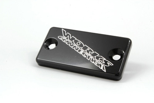 Works Billet Front Brake Cover Blk Yam 21-135