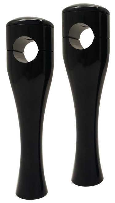 ACCUTRONIX HRH1354-B Accutronix 4" Hourglass Riser 1" Bars Fx & Xl Black Hrh1354-B