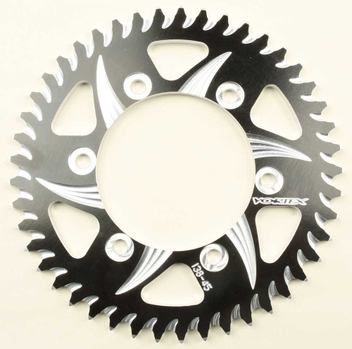 VORTEX 438ZK-45 Vortex Rear Cat5 Sprocket Aluminum 45T-530 Blk Kaw/Suz/Yam 438Zk-45